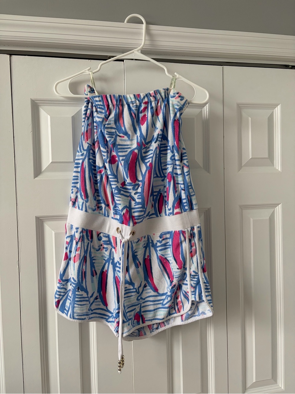 Lilly Pulitzer strapless cover up